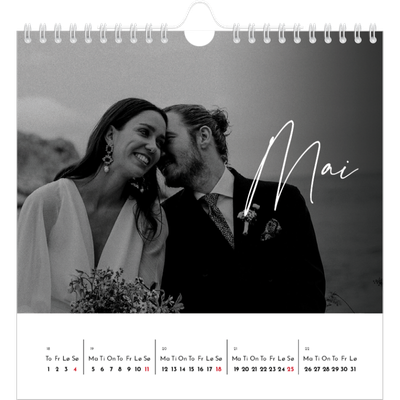 Månedskalender kvadratisk — Elegant skrift [kalender-forside]