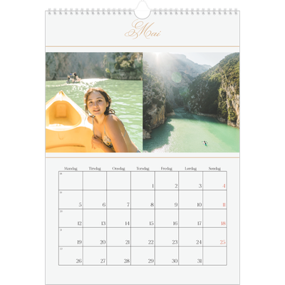 A3 Månedskalender — Elegant gull [kalender-forside]