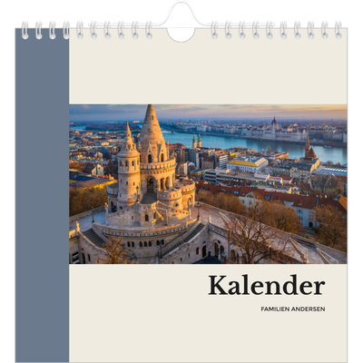 Månedskalender kvadratisk — Verdens severdigheter [kalender-forside]