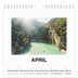 Månedskalender kvadratisk — Enkelt bilde [April]