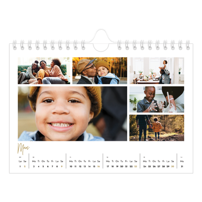 Fotokalender A5 — Håndskrevet måned [Mars]