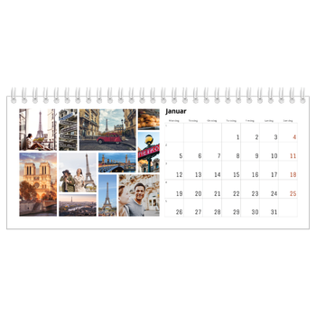 Bordkalender med foto — Bilderutenett