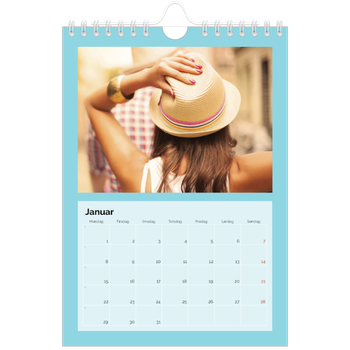 Fotokalender A5 — Skarpe farger