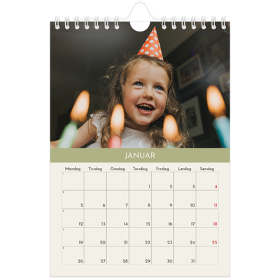 Fotokalender A5 — Pastellkapitler [Januar]