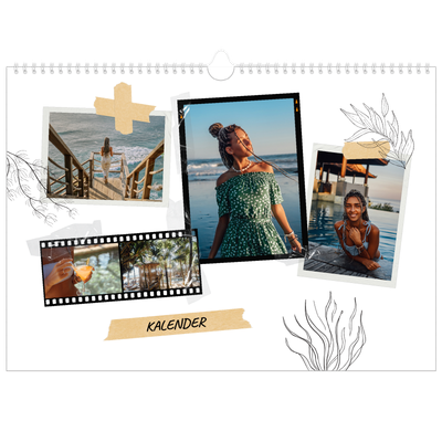 Fotokalender A3 — Scrapbook stil [kalender-forside]