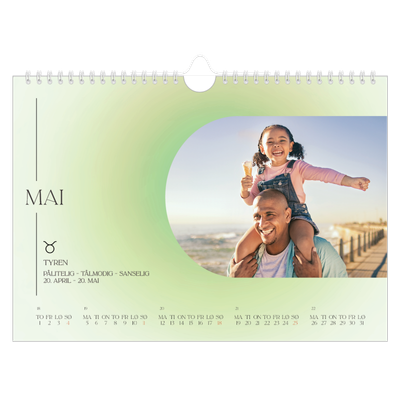 Fotokalender A4 — Astrologi gradient [kalender-forside]