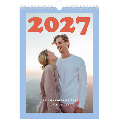 Fotokalender A4 (20 x 30 cm) — Retro rammer [kalender-forside]