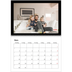 Fotokalender A4 dobbel (30 x 40 cm) — Svart ramme [Mars]
