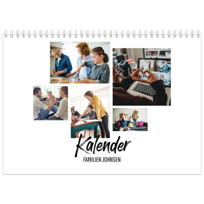 Fotokalender A4 dobbel (30 x 40 cm) — Boken om meg [kalender-forside]