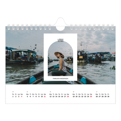 Fotokalender A5 — Den åpne buen [April]