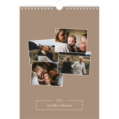 Fotokalender A4 (20 x 30 cm) — Våre minner [kalender-forside]