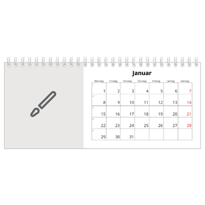 Bordkalendere — Design selv [Januar]