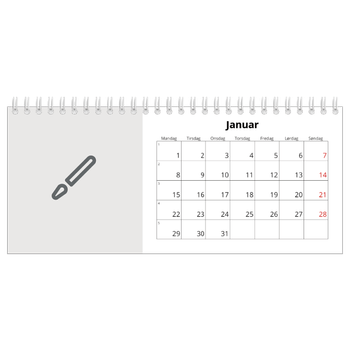 Bordkalender med foto — Design selv