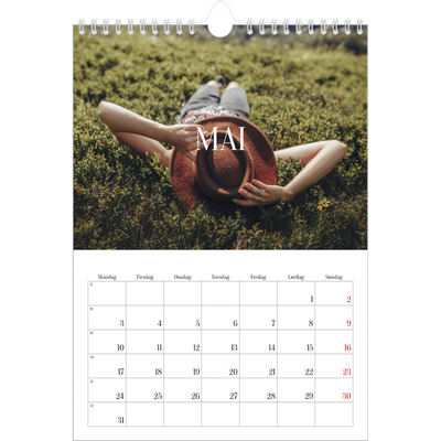 Fotokalender A4 (20 x 30 cm) — Endeløs flukt [Mai]