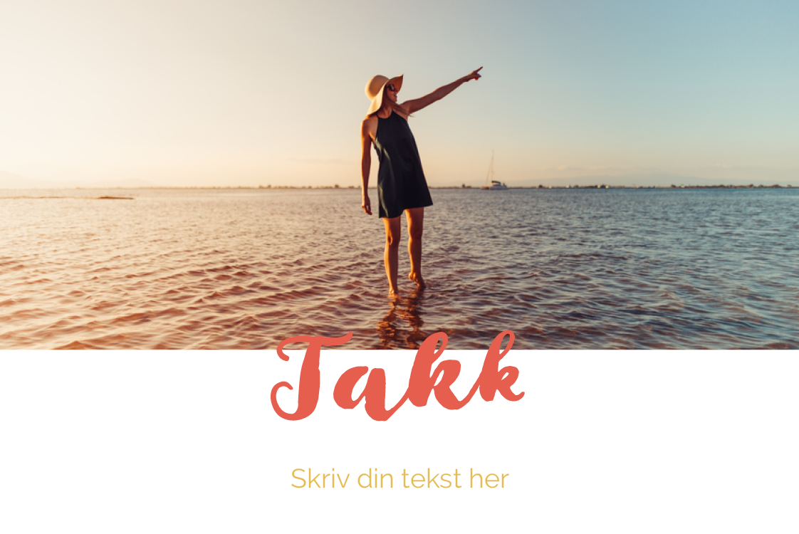 Takkekort — Bold takk