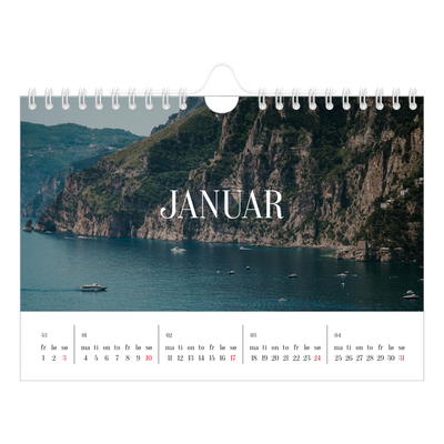 Fotokalender A5 — Endeløs flukt [Januar]