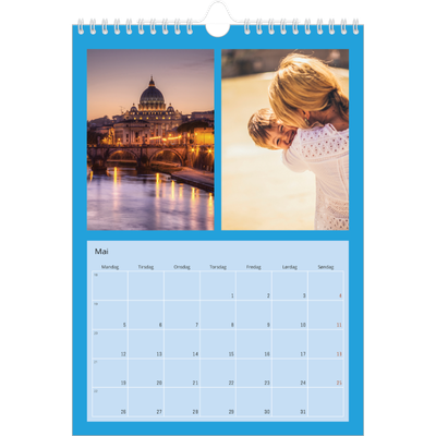 Fotokalender A4 (20 x 30 cm) — Skarpe farger [kalender-forside]