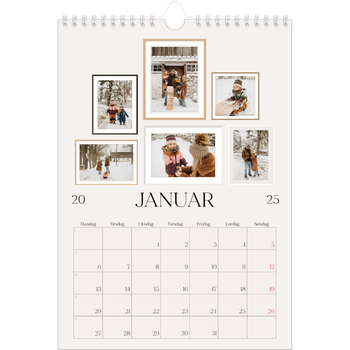 Fotokalender A4 — Bildevegg