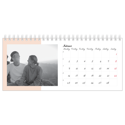 Bordkalendere — Fargerike rammer [Februar]