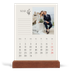 Bordkalender med trestativ - Stående — Initialer i blomst [Mars]