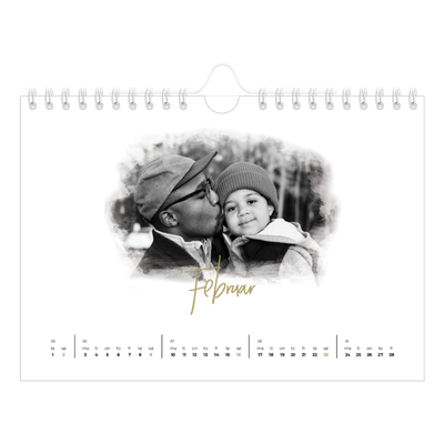 Fotokalender A5 — Diffuse bilderammer [Februar]