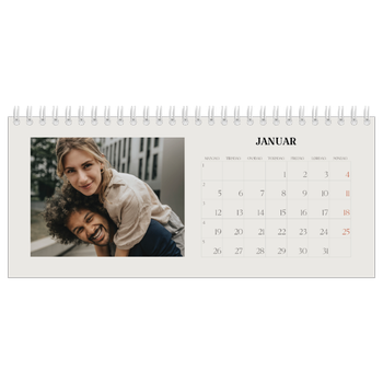 Bordkalender med foto — Simpelt og moderne