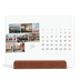 Bordkalender med trestativ - Liggende  — Byferie (hvit) [Januar]
