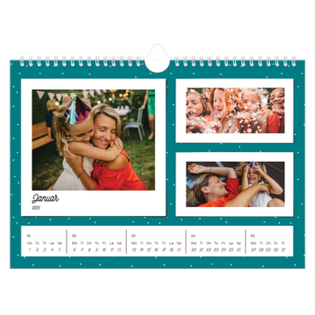 Fotokalender A4 — Fargerike minner
