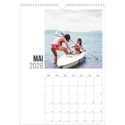 A3 Månedskalender — Forkortet tekst [kalender-forside]