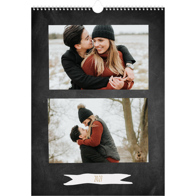 A3 Månedskalender — Rammer med glitter [kalender-forside]