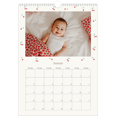 A3 Månedskalender — Kirsebærlykke [Januar]