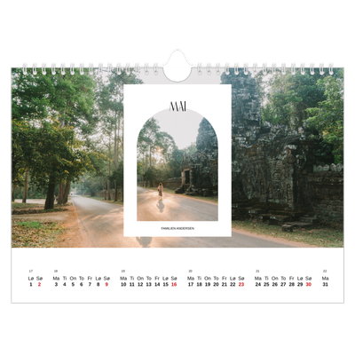 Fotokalender A4 — Den åpne buen [Mai]