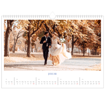 Fotokalender A3 — Klassisk kobolt