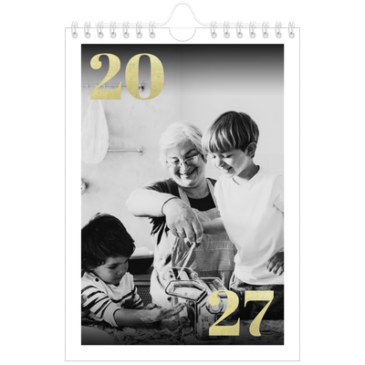 Fotokalender A5 — Glitter tall [kalender-forside]