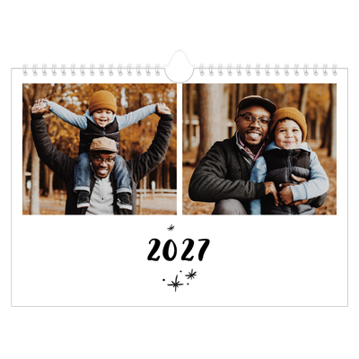 Fotokalender A4 — Håndskrevet [kalender-forside]
