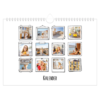 Fotokalender A4 — Albumøyeblikk [kalender-forside]