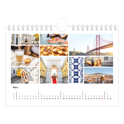 Fotokalender A5 — Bilderutenett [Mars]