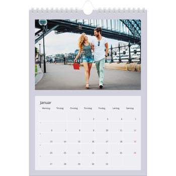 Fotokalender A4 — Stilrene farger
