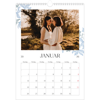 Fotokalender A3 — Elegant blomstret
