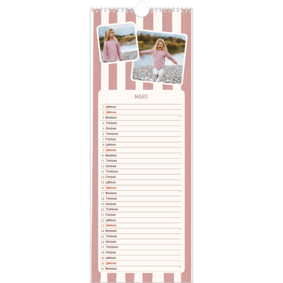 Fotokalender smal  — Retro mønstre [Mars]