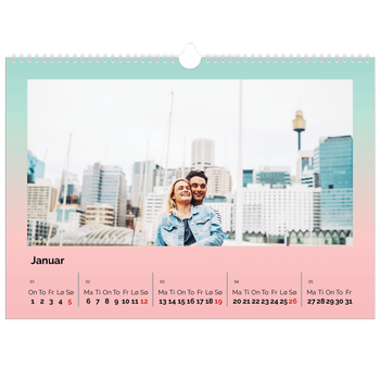 Fotokalender A3 — Pastelltoner