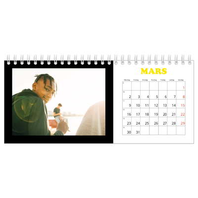 Bordkalendere — Morsom typografi [Mars]