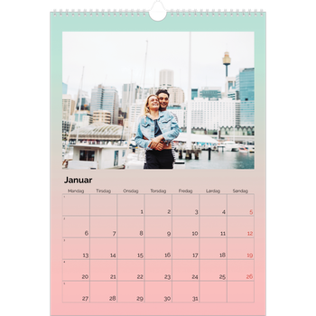 Fotokalender A3 — Pastelltoner