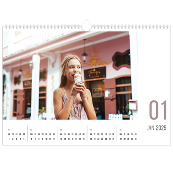 Fotokalender A3 — Tall for måned