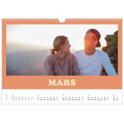 Fotokalender A3 — Retro rammer [Mars]