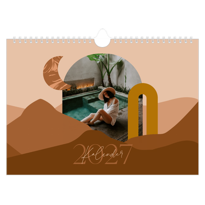 Fotokalender A4 — Nøytrale fjell [kalender-forside]