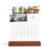 Bordkalender med trestativ - Stående — Byferie (hvit) [April]