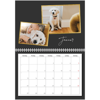 Fotokalender A4 dobbel — Gode minner