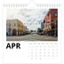 Månedskalender kvadratisk — Hvit kalender [April]