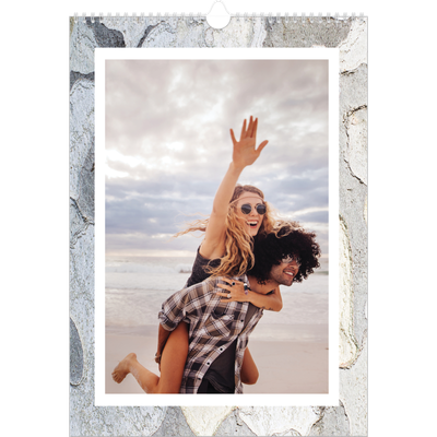 A3 Månedskalender — Bakgrunn i bark [kalender-forside]